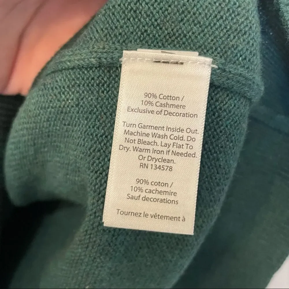 Vineyard Vines Lightweight Heathered V-Neck Cashmere Blend Sweater